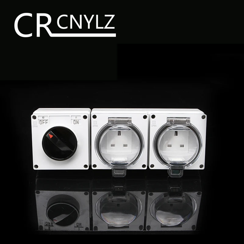 Uk Socket Ip66 Waterproof Industrial Socket Outdoor