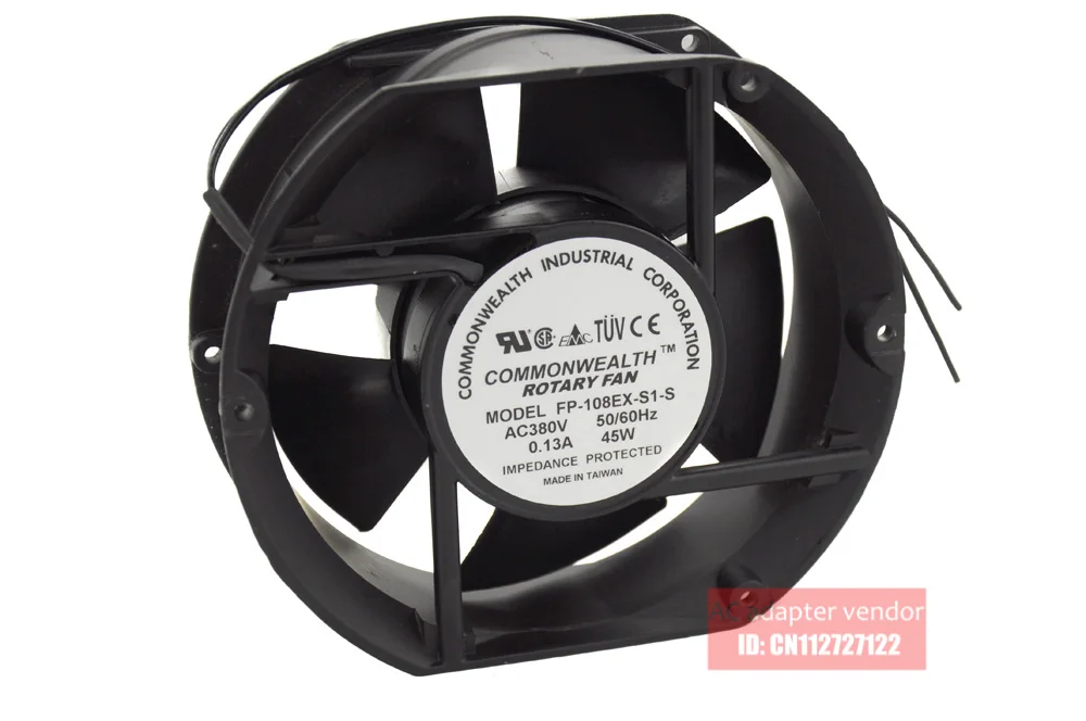 b 380v 0.13a 17250 17251 Ventilador de Refrigeração Novo Fp108ex-s1-s - Imagem 2