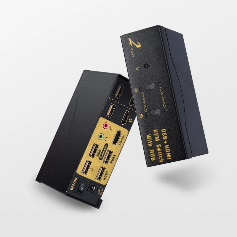 Hdmi kvm переключатель 2 порта usb hdmi с аудио кабелями мышь клавиатура Поддержка