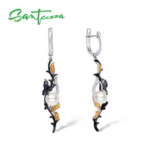 Женские серебряные сережки SANTUZZA серьги из 925 пробы серебра с
