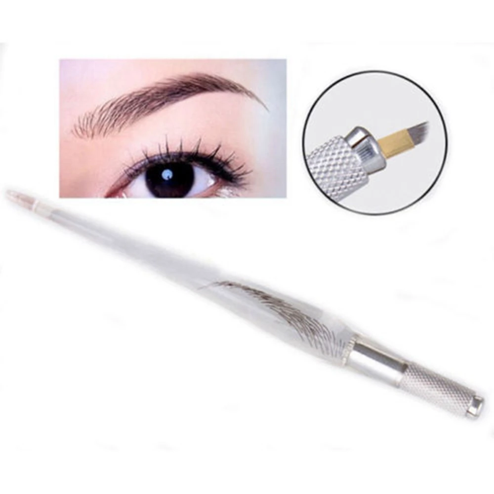 

New Fashion Permanent Make up Eyebrow Tattoo Pen Eyebrow Micro blading Pen Permanent Eye Brow Tool