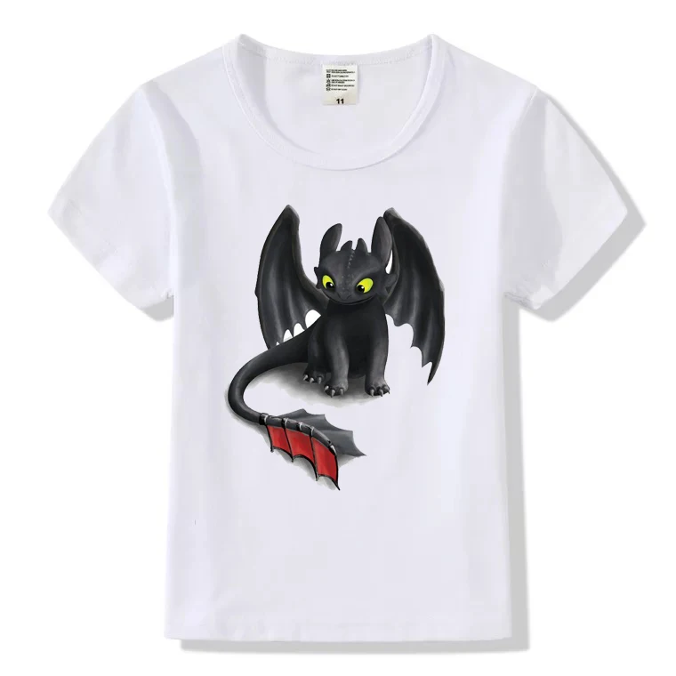 

Children's T-shirt movie cartoon toothless night storm shirt boys and girls T-shirt BHY362 B