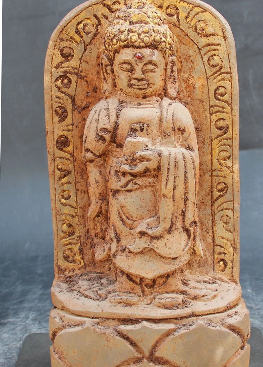 

Tibet Collected Mountain Crystal Shakyamuni Sakyamuni Tathagata Buddha Statue