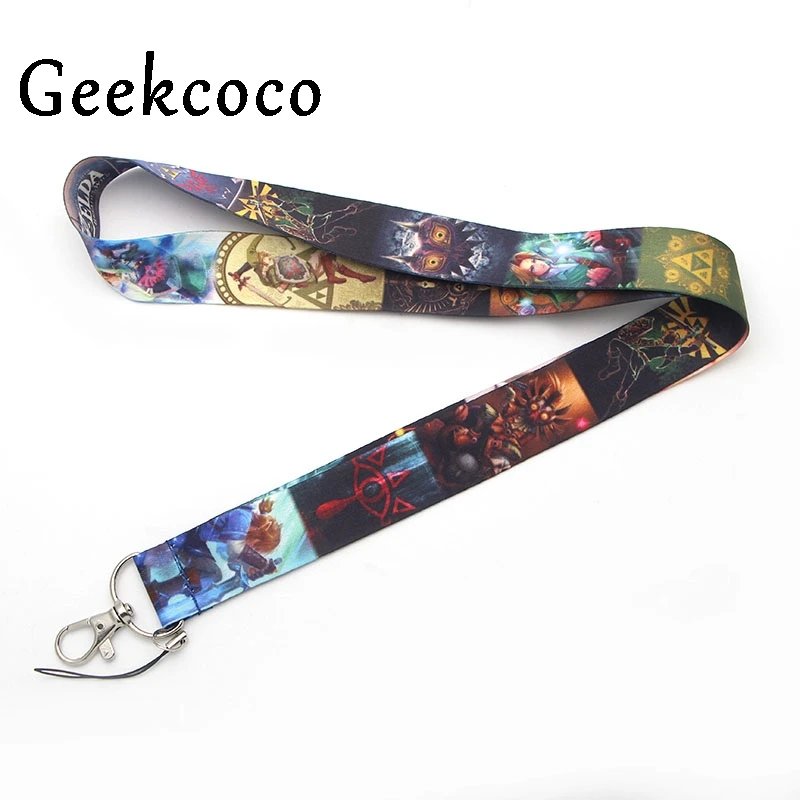 

The Legend of Zelda keychain Accessories Safety Breakaway Mobile Phone ID Badge Holder keys Straps Neck lanyard Camera J0268
