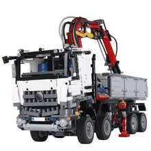 Совместим с городскими RC грузовиками Technic Big Mack модель грузовика строительные блоки Тяжелая строительная техника