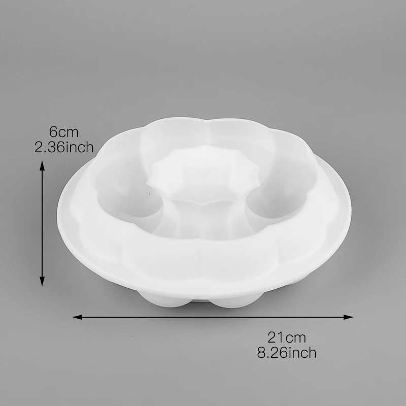 3D круглая силиконовая форма для пирога, форма для выпечки пирожного, шифоновая губка для тортов поддоны для мусса, десертные формы, антипригарная форма для выпечки, Прямая поставка