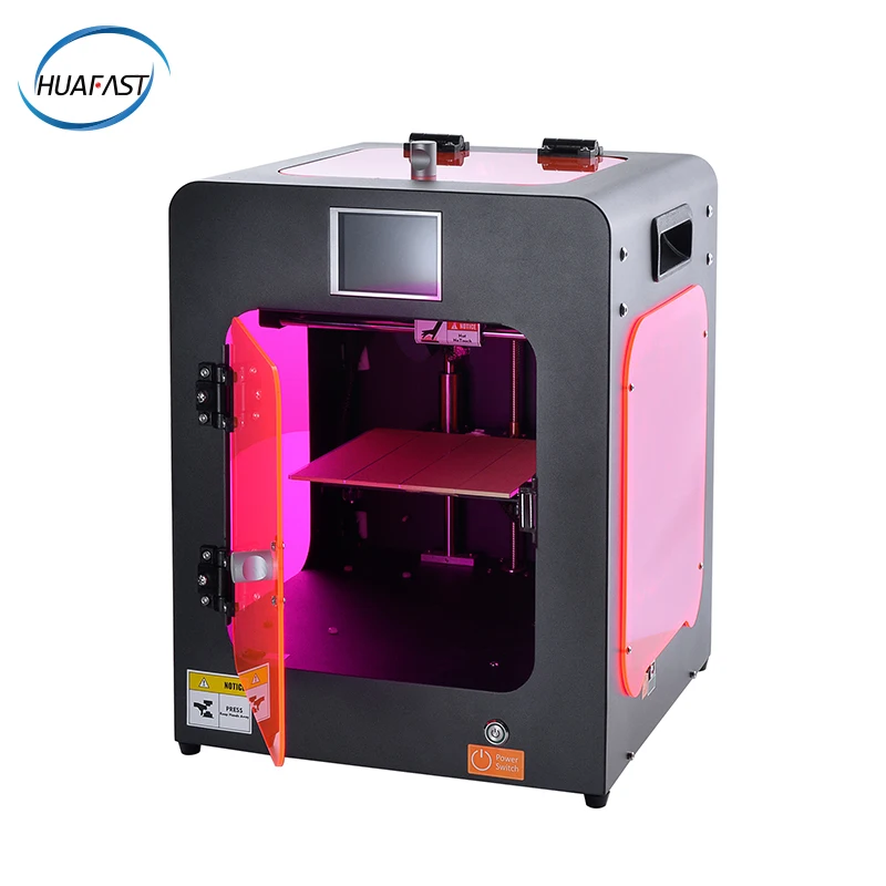 

HUAFAST mini 3d printer Fully enclosed Acrylic metal frame 3.2 inch 3d touch color Display compatible ramps marlin firmware