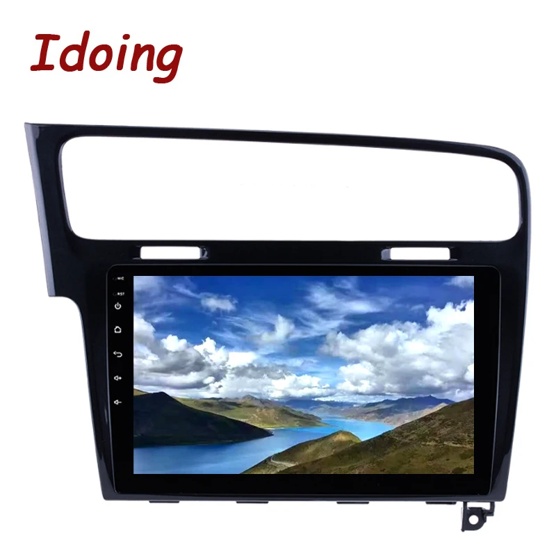 Discount Idoing 1Din 10.2inch Android8.0 Car Radio GPS Multimedia Player For VOLKSWAGEN Golf 7 2013(piano black) Octa Core 4 RAM 64G ROM 3