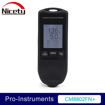 

Nicety CM8802FN+ Auto Coating Thickness Gauge Car Paint Gauge Film Thickness Meter TFT Screen Display 49mil 1250um