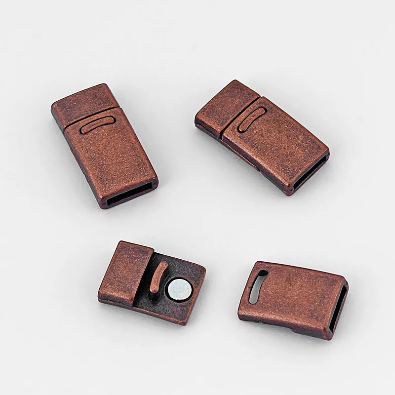 3 комплекта сильные плоские магнитные застежки для 10*2 мм плоский кожаный шнур в полоску Diy браслет для изготовления ювелирных изделий материал - Цвет: 19