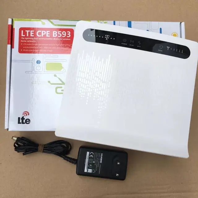 Разблокированный роутер Huawei B593 B593s-12 4G LTE, 4G Роутер со слотом для Sim-карты, 4G LTE, Wi-Fi роутер с 4 портами Lan 1