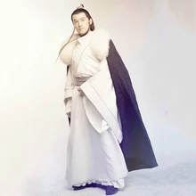 Мэй chang su новинка ТВ играть lang я Bang Nirvana в огонь мужской костюм hanfu костюм+ Мех животных плащ