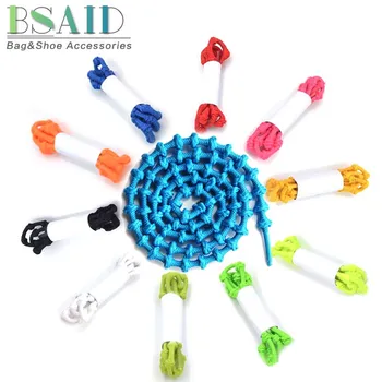 

BSAID Knot Style No Tie Shoelaces New 75cm Candy Color Coiled Elastic Shoe Laces For Women Men Sneakers Adult Kids Casual Shoes