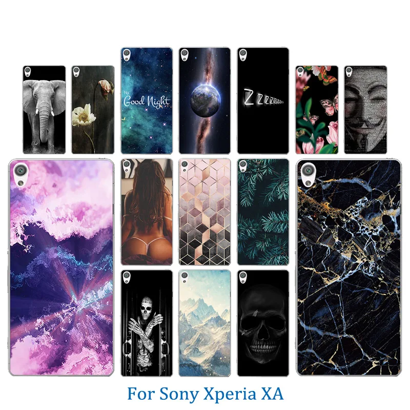 5 0 дюйма для Sony Xperia XA F3111 чехол телефона мягкий силиконовый крючок прозрачный Dual