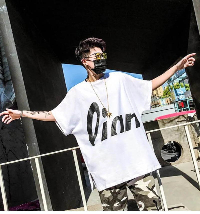 Youtube Lange Tshirt Oversize Man Loose   (3)