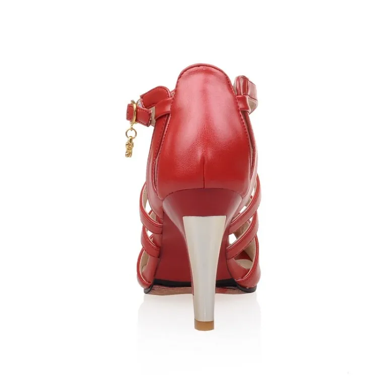 BLXQPYT/Новые сандалии-гладиаторы женская обувь больших и маленьких размеров 28-52 женские босоножки Летняя обувь на высоком каблуке; chaussure femme; 9898