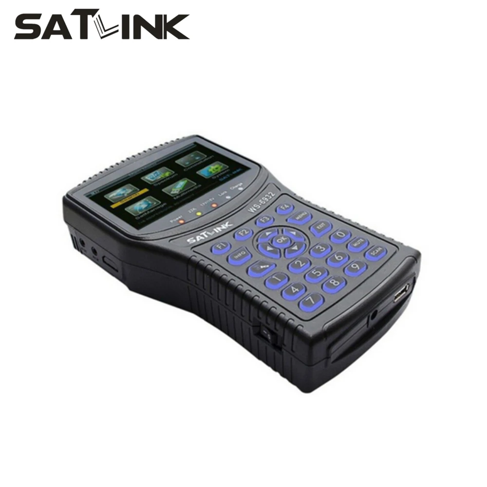 Satlink WS 6960 4 3 дюймовый ЖК DVB S2 HD спутниковый Finder измеритель сигнала ws6960|finder|finder