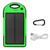2500 mAh Dual USB Cargador de Batería Solar Portable Universal Banco de la Energía resistente a La Lluvia