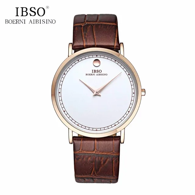 IBSO 2017 Simple Style Ultra Thin Mens Watches Fashion Quartz Watches Leather Ba IBSO 2017 Simple Style Ultra Thin Mens Watches Fashion Quartz Watches Leather Ba
