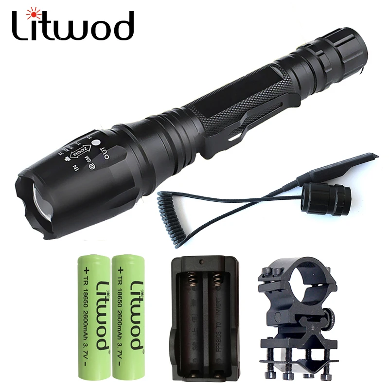 Goedkoop Z20 jacht LED Zaklamp Fakkel XML L2 chip led fiets tactische zaklamp jacht licht lamp streamlight tactische zaklampen