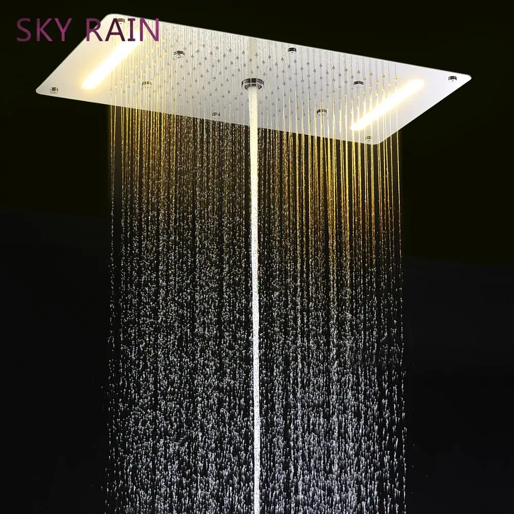SKY RAIN 304 SUS Multifunction SPA Massage Rainfall Waterfall Spray Mist LED Shower Head Faucet SKY RAIN 304 SUS Multifunction SPA Massage Rainfall Waterfall Spray Mist LED Shower Head Faucet