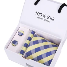 wholesale tie box set Woven Classic Necktie Plaid Polka Dot Check 100% Silk Tie Party Wedding Handkerchief Bussiness necktie Set wholesale tie box set Woven Classic Necktie Plaid Polka Dot Check 100% Silk Tie Party Wedding Handkerchief Bussiness necktie Set