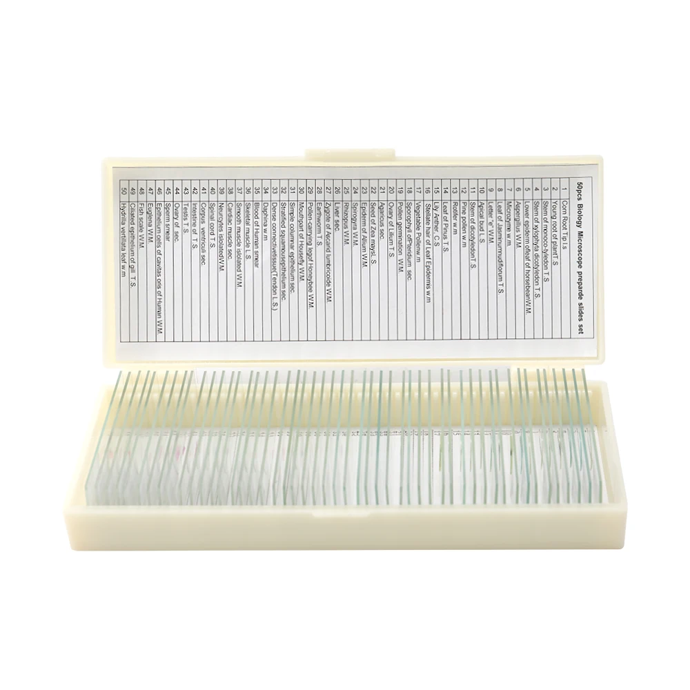 50PCS/Set Coverslips Glass Microscope Parts Fresh Animal Plants Insects Tissues Specimens Sample Slides Cover Slips | Инструменты