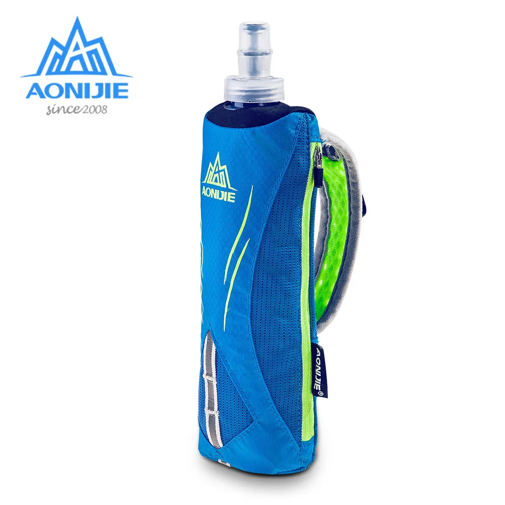 

AONIJIE E908 Running Hand-held Water Bottle Kettle Holder Wrist Storage Bag Hydration Pack Hydra Fuel Soft Flask Marathon Race