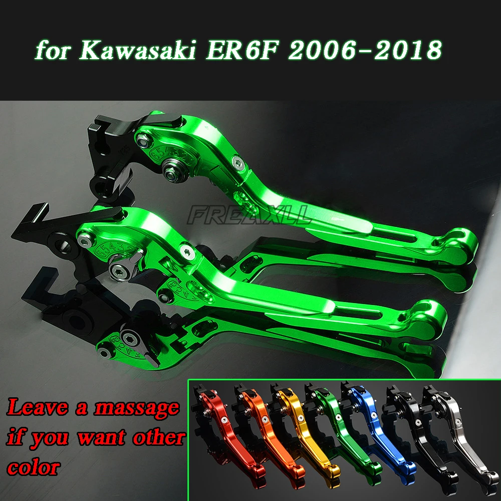 Алюминиевые рычаги тормозной муфты для Kawasaki ER6F ER-6F ER 6F 2006-2018 Складные Выдвижные
