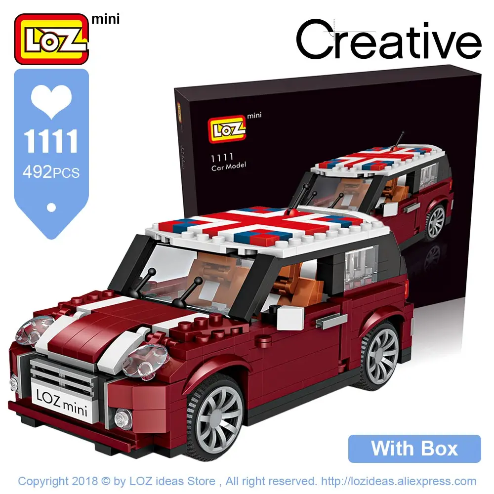 LOZ Technic Мини Строительные блоки хот-дог тележка автомобиль Assemable детские развивающие игрушки для детей Creator мороженое грузовик - Цвет: 1111 With Box