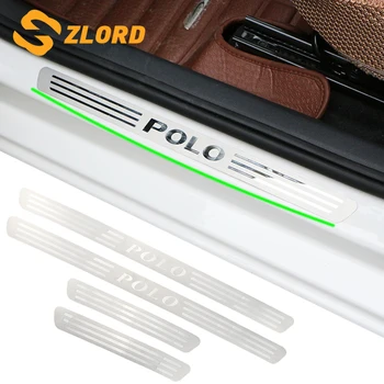 

Car Door Sill Plate for Vw Polo 2011-2018 Stainless Steel Car Door Scuff Sill Plates for Volkswagen Polo 2012 - 2017 Accessories