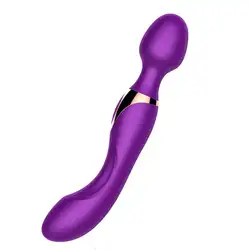 USB фаллоимитатор вибраторы G Spot вибратор Мощный двуглавый вибратор "Магический Жезл" массажер секс-игрушки для женщин Стимулятор клитора