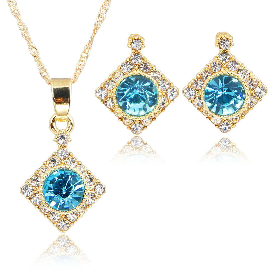 Korean bride necklace jewelry pendant jewelry set of foreign trade in