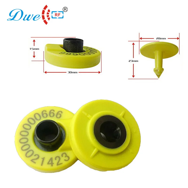 

DWE CC RF access control card 125 kHz em4305 ISO compliant rfid ear tag low frequency animal rfid tags