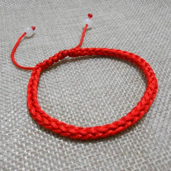 

100PCS Polyester Red String Braided Friendship Bracelets