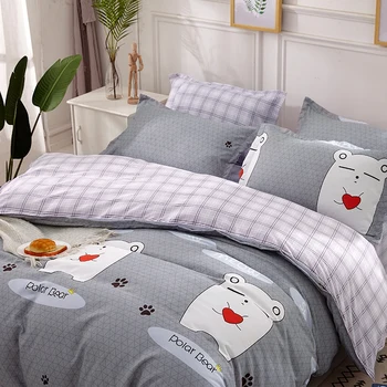 

2019 New thick-poly bedding set set of four pieces