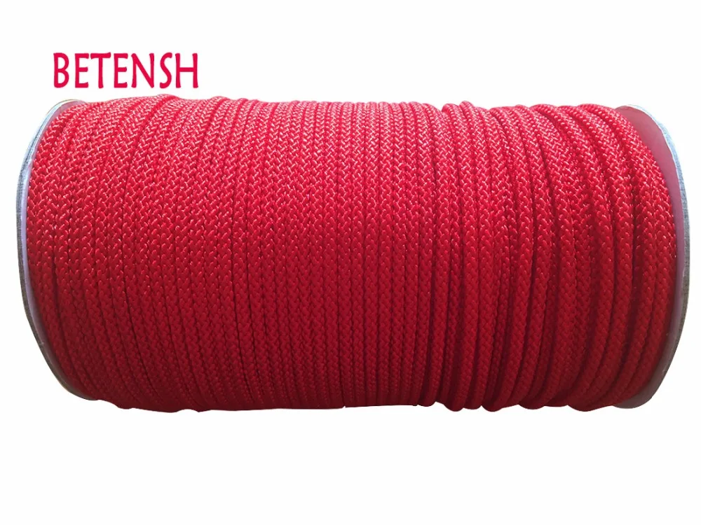 3mm Red Colorfast Braid Nylon Cord+130m/roll DIY Jewelry Accessories Macrame Rope Shamballa