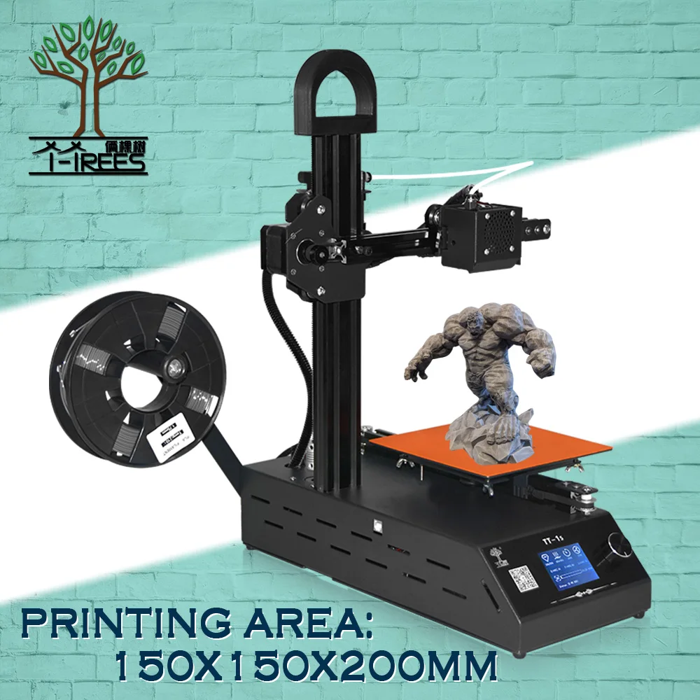 

2018 new TT-1s mini Windows 3D printer Fully Assembled supplied with 0.3kg consumables in random colors