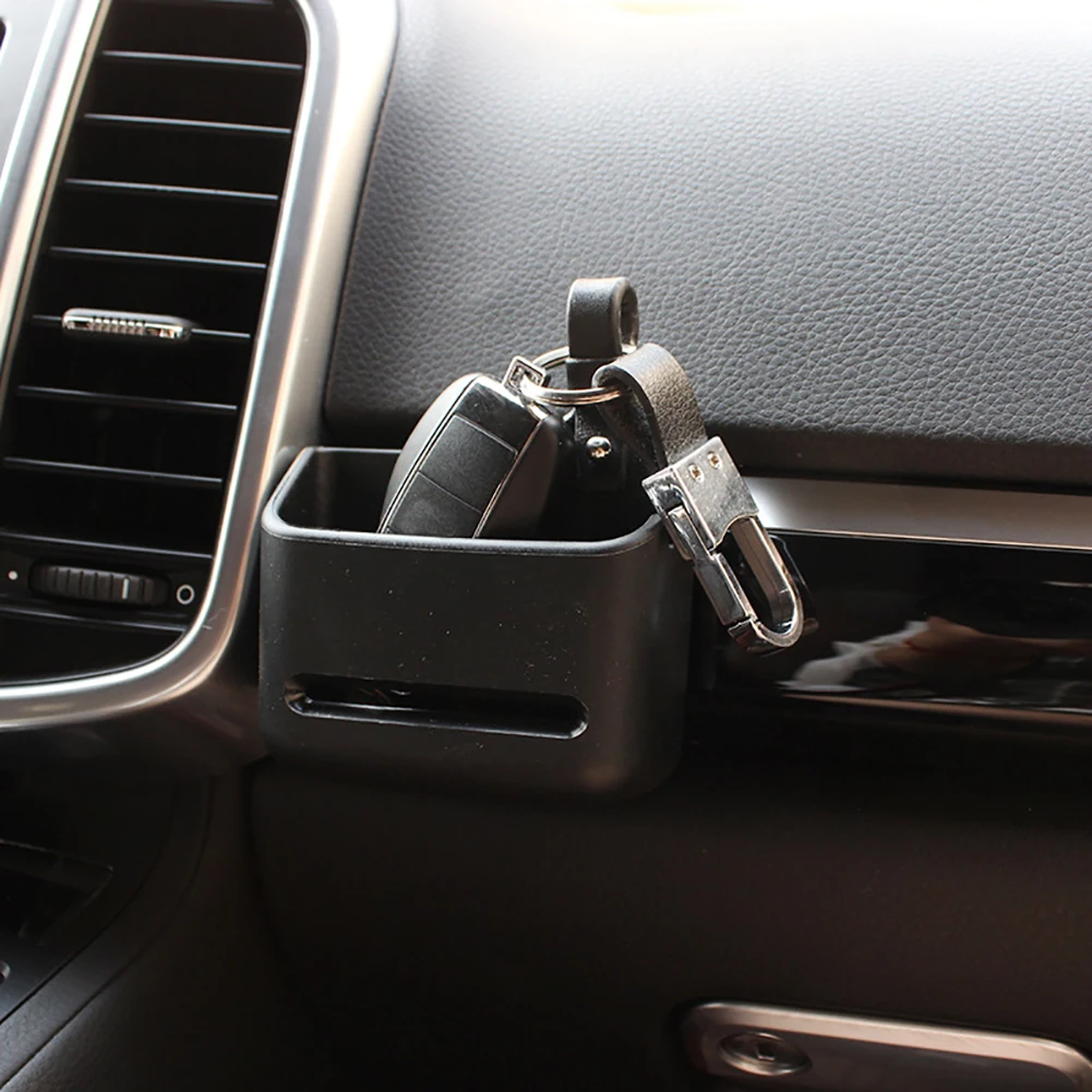 Универсальный автомобильный держатель для телефона чехол ключ монета коробка для хранения с карманом Органайзер