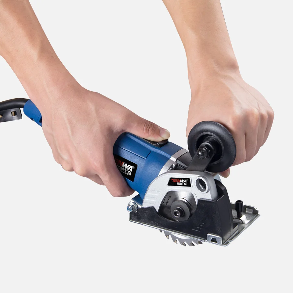 TENWA 500W Portable Circular Saws 230V Multifunction Woodworking Handheld Compact Household Desktop Handheld Power Tools Saws