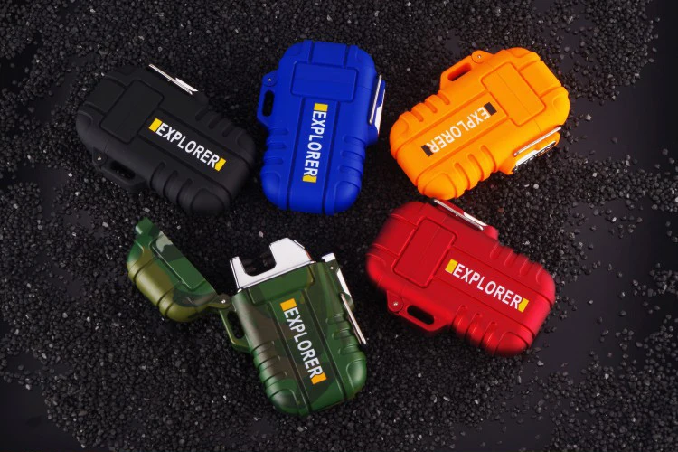 Водонепроницаемая USB плазменная Зажигалка двойная дуга для отдыха на открытом воздухе спортивная Зажигалка для курения Водонепроницаемая USB плазменная Зажигалка двойная дуга для отдыха на открытом воздухе спортивная Зажигалка для курения