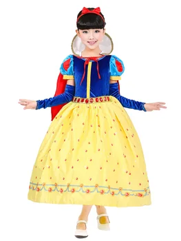 

free shipping Kids princess sofia dress for baby girls snow White Cosplay Costume children christmas party tutu dresses