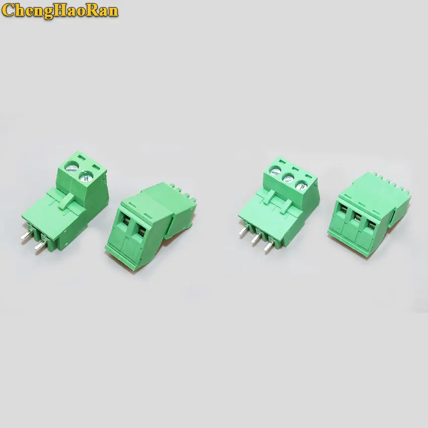 ChengHaoRan Pitch 5.08mm 2P 3P Screw Plug-in PCB Terminal Block Close Straight Pin male/female Pluggable Connector | Обустройство