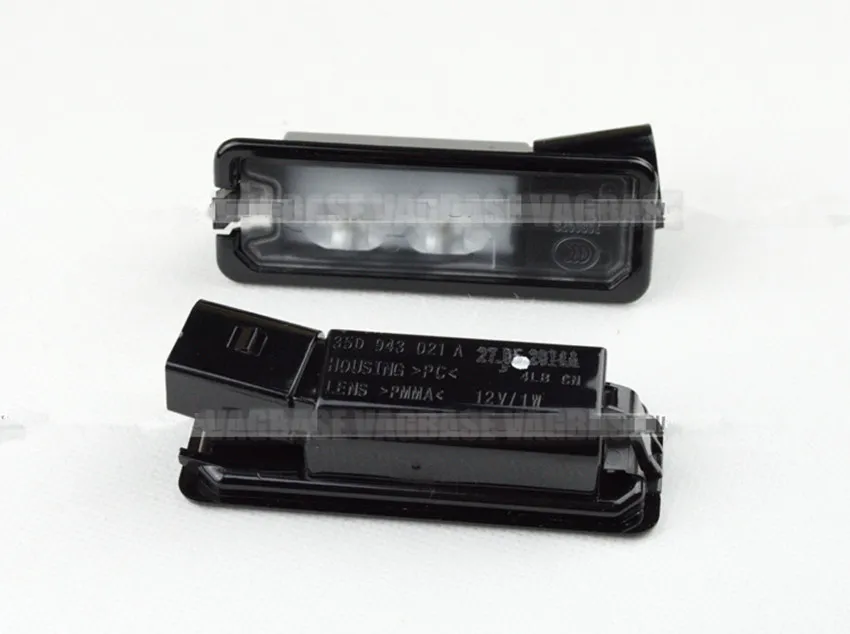 2 Pcs LED License Plate Lights Lamp For VW Passat 3C Golf Beetle Golf