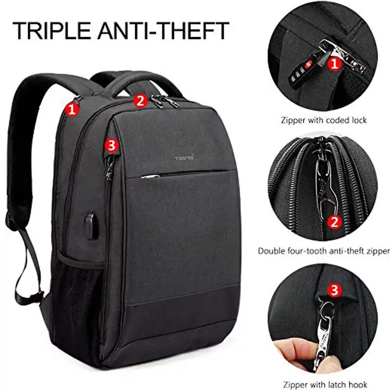 tigernu slim anti theft backpack