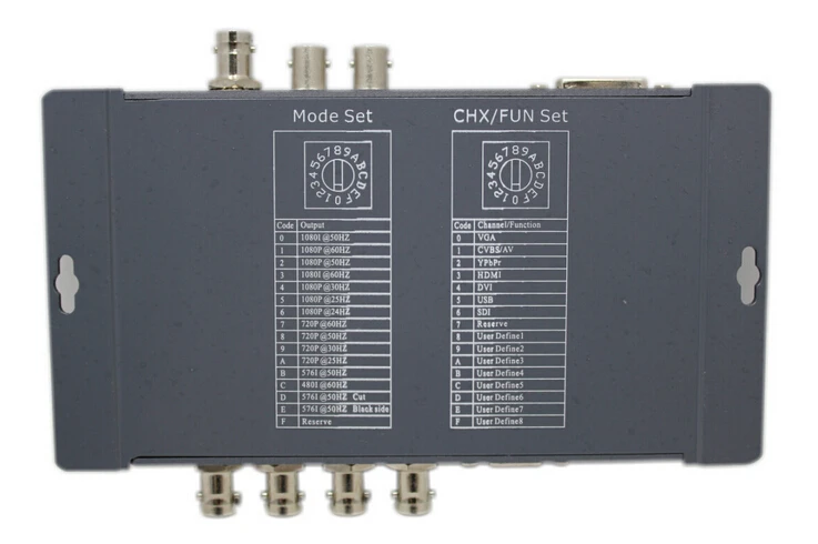PD6391 все к SDI скейлер конвертер композитный YPbPr, USB, VGA, DVI, HDMI сигналы в SDI/HD-SDI/3G-SDI форматы с DIP-переключателем