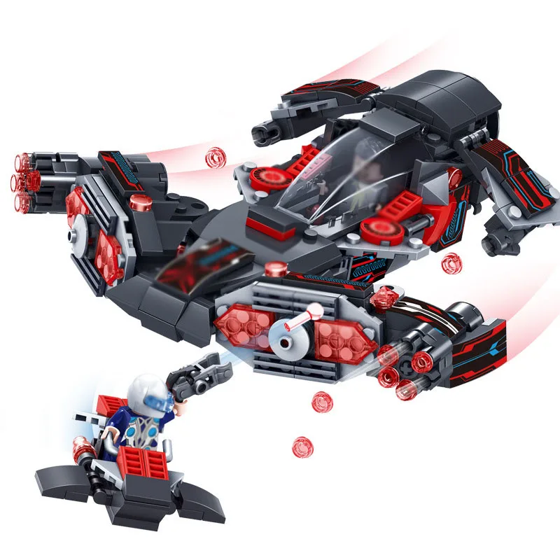 353PCS Building Blocks Future City Swat Police Warship Spaceship Series Compatible Legoed technic Figures bricks toys for Kids