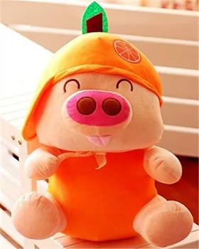 

fruit orange design 18cm Mcdull pig plush toy baby toy Christmas gift h589
