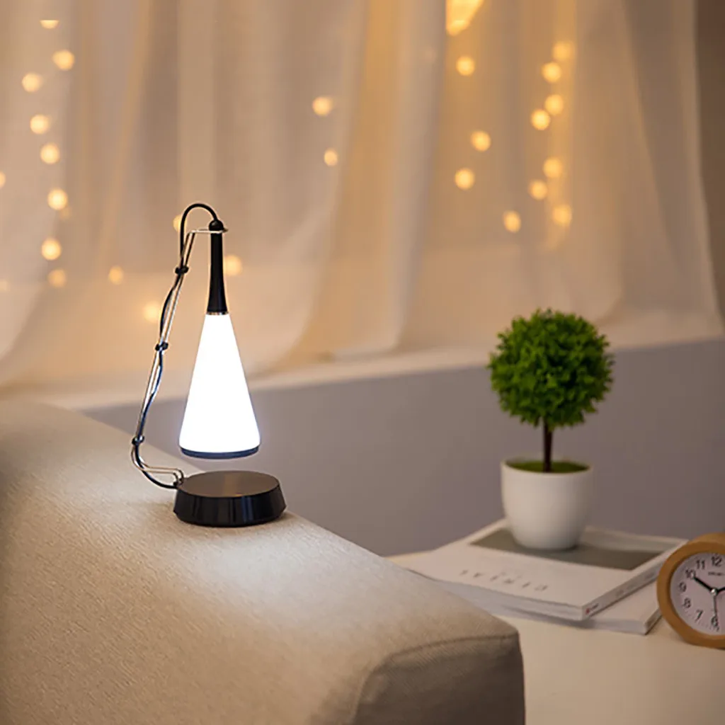 Креативный Bluetooth аудио Настольная лампа с беспроводной зарядкой светодиодный