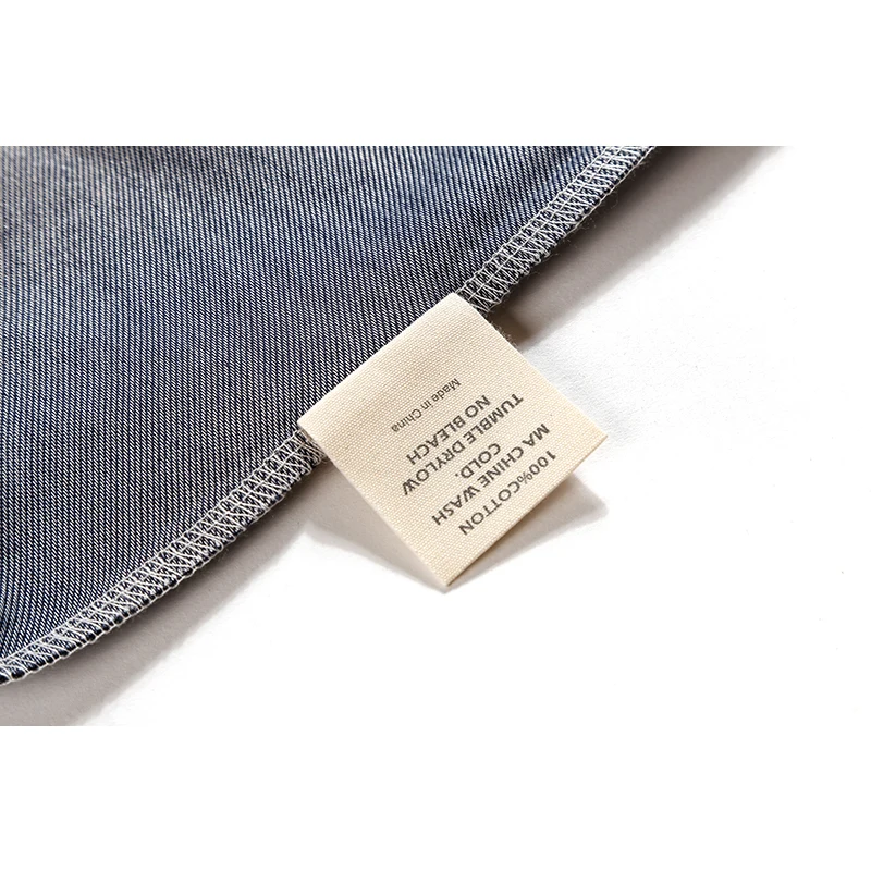 Летняя трикотажная джинсовая футболка для мужчин Повседневная Уличная одежда в